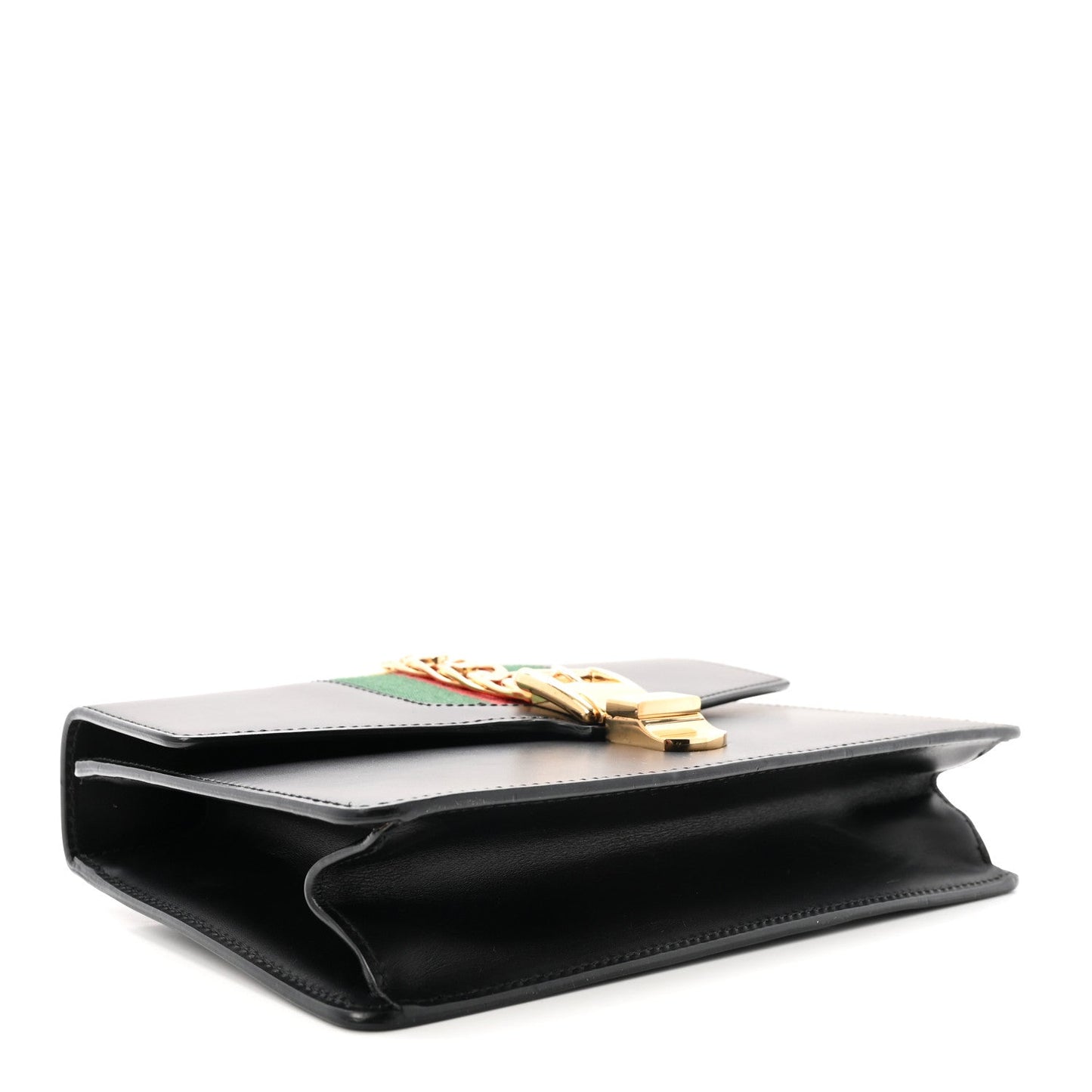 Calfskin Small Sylvie Shoulder Bag Black