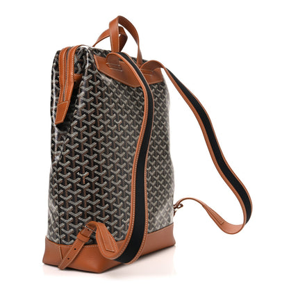 Goyardine Calfskin Cisalpin Backpack  Black Gold
