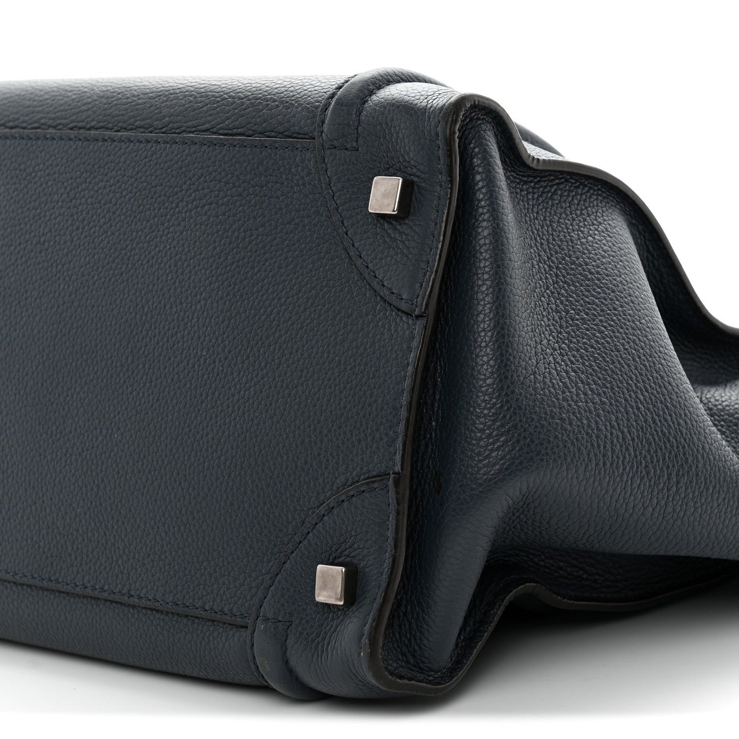 Drummed Calfskin Mini Luggage Slate