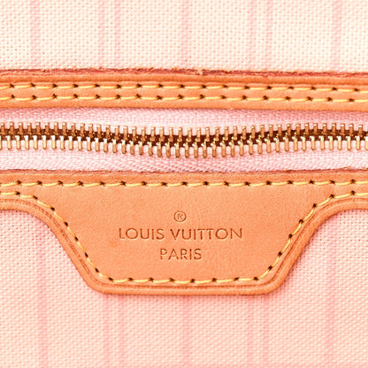 Damier Azur Neo Neverfull MM Rose Ballerine