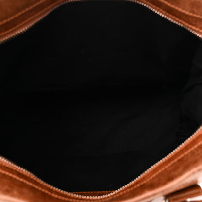 Agneau Giant 21 Silver Hardware Mid Day Brown
