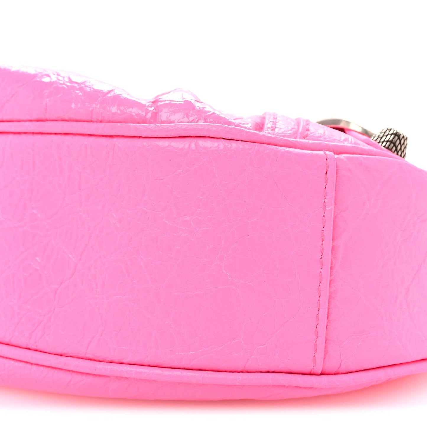 Agneau Arena Le Cagole Shoulder Bag XS Hot Pink