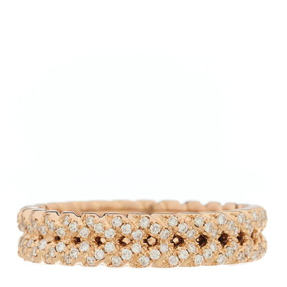 Anita Ko 18K Rose Gold Diamond Braided Ring 54 7