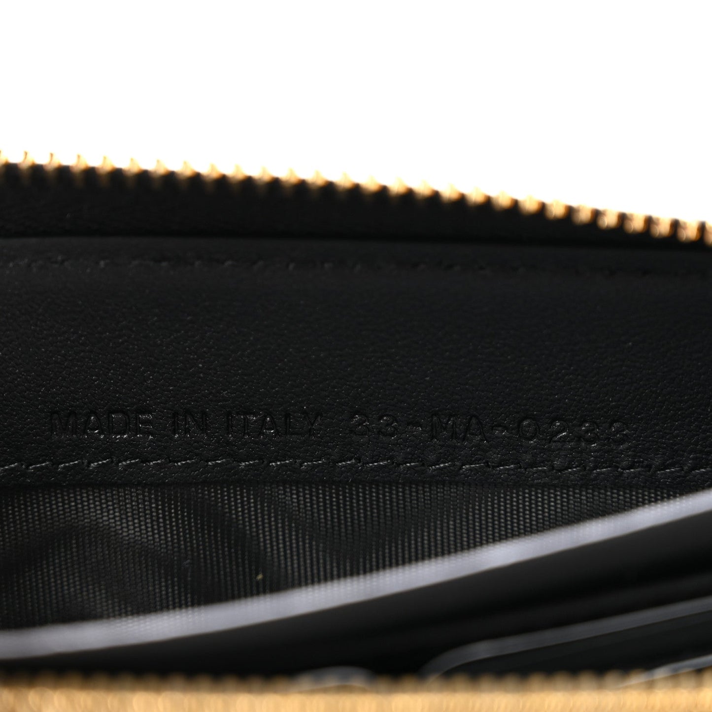 Lambskin Cannage Lady Dior Zip Wallet Black