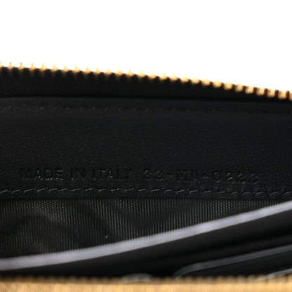 Lambskin Cannage Lady Dior Zip Wallet Black