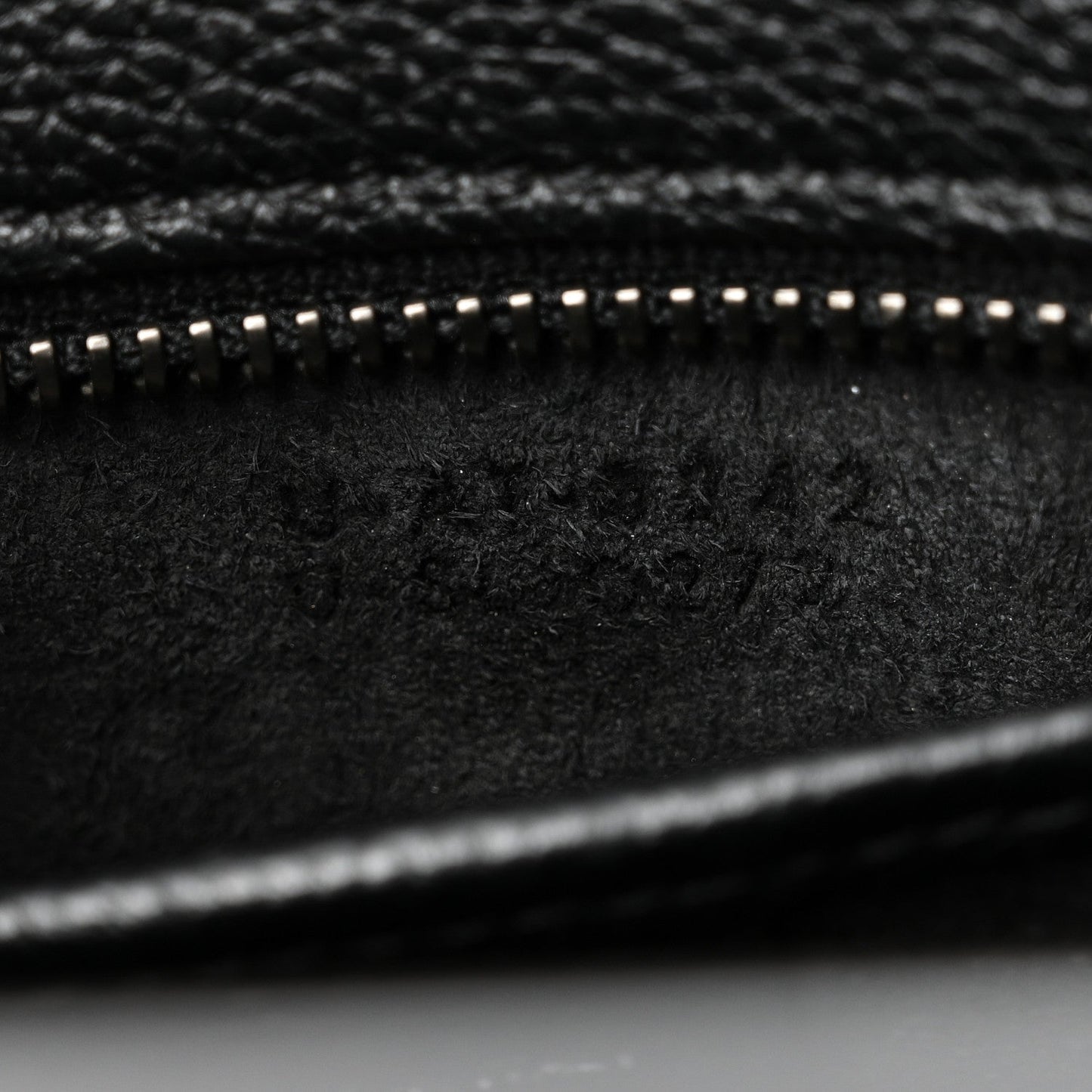 Drummed Calfskin Nano Luggage Black