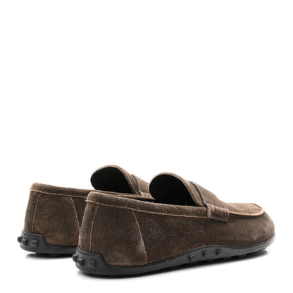 Suede Calfskin Mens Lazy Loafers 42 Ecorce