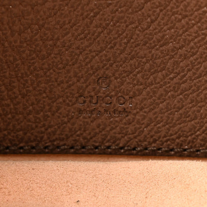 GG Supreme Monogram Textured Dollar Calfskin Web Mini Ophidia Bag Beige Ebony New Acero