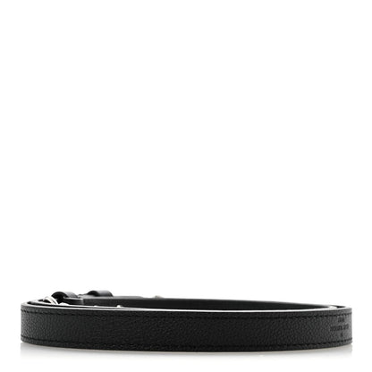 Calfskin Buci Shoulder Strap Black