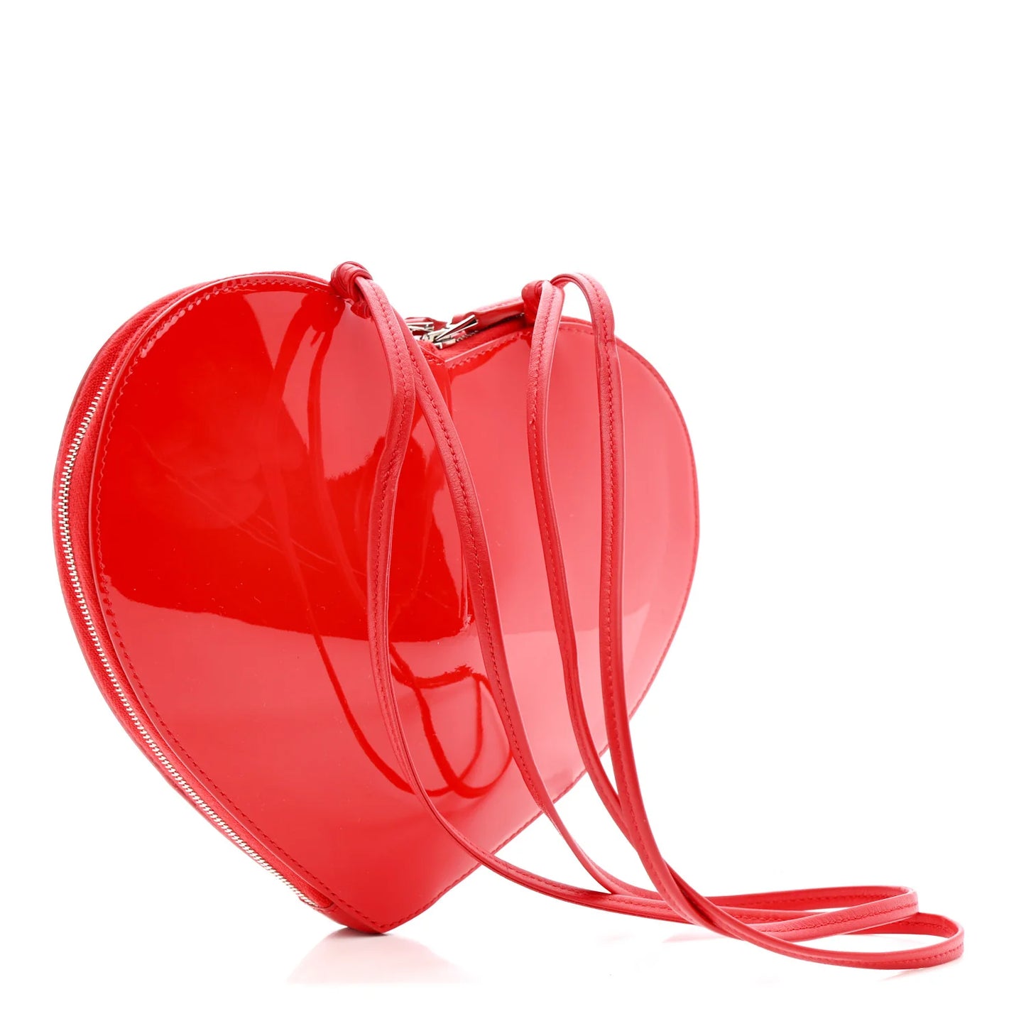 Alaia Patent Calfskin Le Coeur Bag Rouge Vermillon