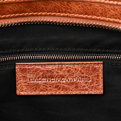 Agneau Giant 21 Silver Hardware Mid Day Brown