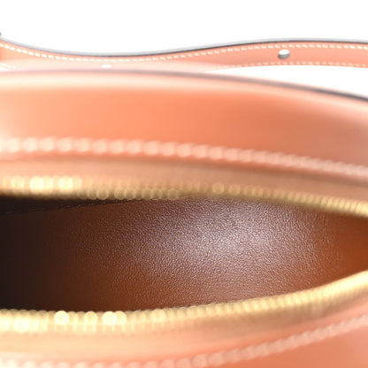 Smooth Calfskin Cuir Small Triomphe Oval Crossbody Purse Tan