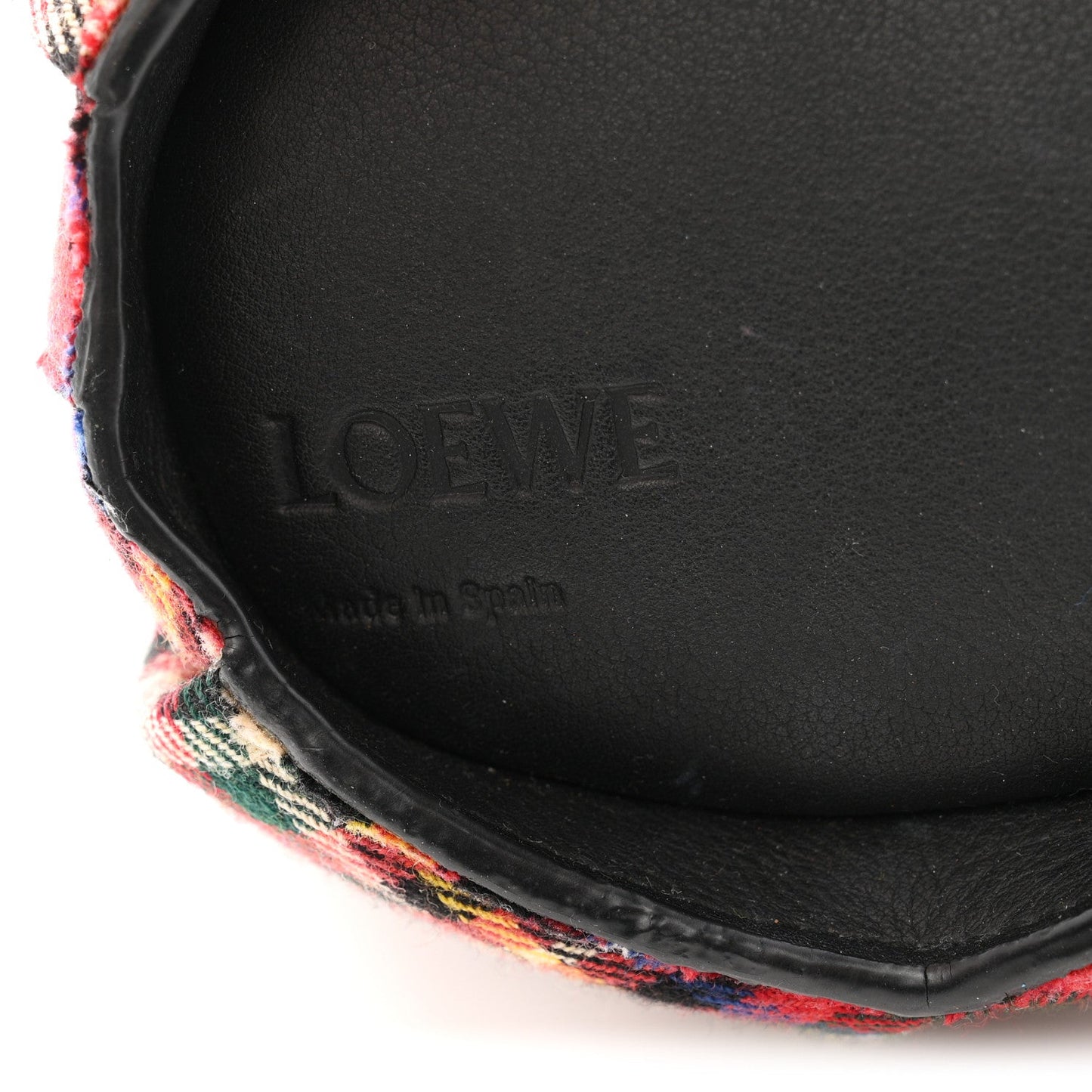 Wool Calfskin Mini Elephant Crossbody Bag Red Tartan