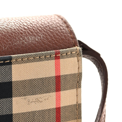 Grainy Calfskin Vintage Check Wallet With Detachable Strap Archive Beige Tan