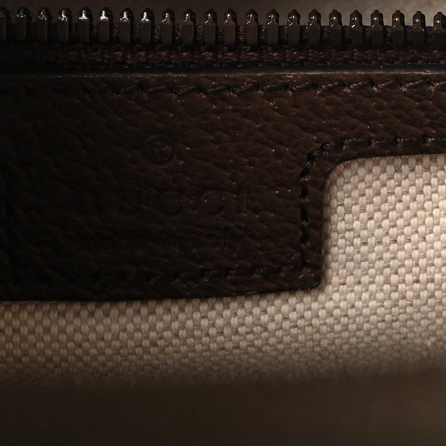 GG Supreme Monogram Textured Dollar Calfskin Web Medium Ophidia Tote Bag Beige Ebony