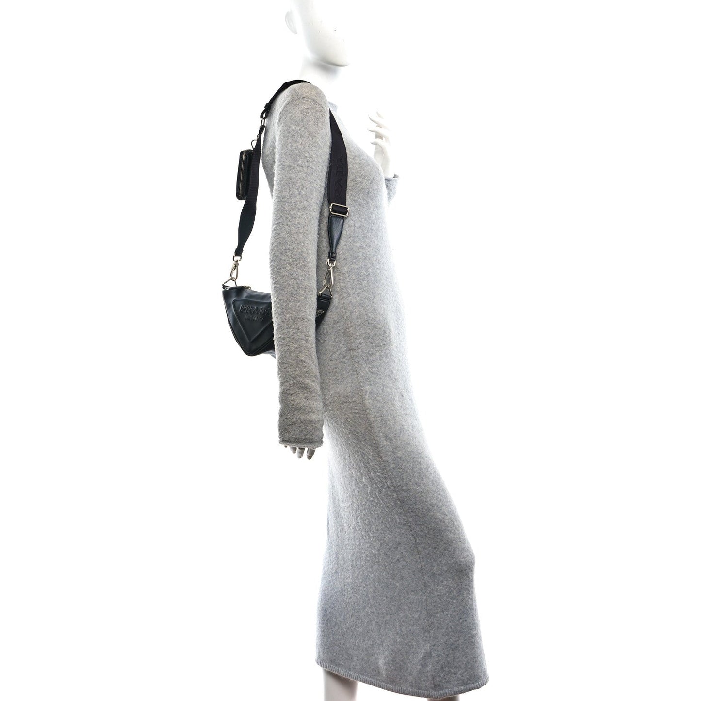 Grace Lux Triangle Shoulder Bag Black