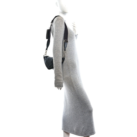 Grace Lux Triangle Shoulder Bag Black