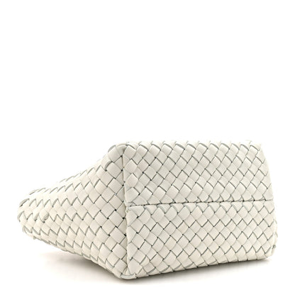 Nappa Intrecciato Mini Heart Cabat White