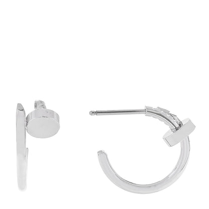 18K White Gold Juste Un Clou Hoop Earrings