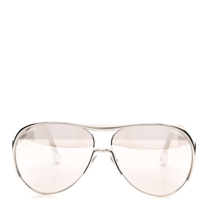 Mirrored Pilot Sunglasses 71790 Silver