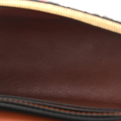 E-Canvas Monogram Stripe Hackberry Crossbody Bag Bridle Brown