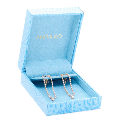 Anita Ko 18K Rose Gold Diamond Loop Earrings