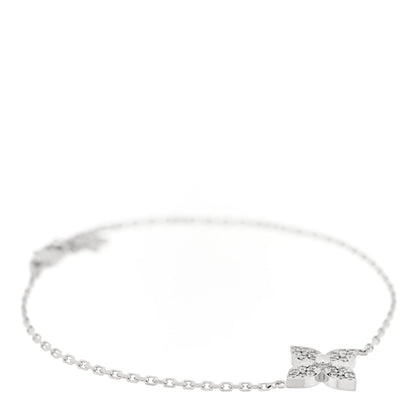 18K White Gold Diamond Star Blossom Bracelet