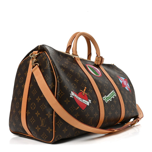 Monogram Patches Keepall Bandouliere 50