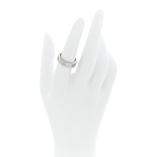 18K White Gold 5.5mm LOVE Ring 54 7