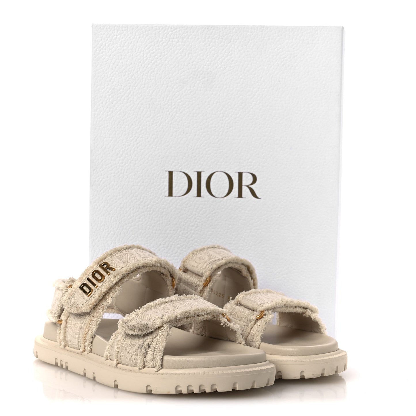 Cotton Dioract 10mm Sandals 36 Natural