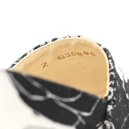 Printed Canvas Grosgrain 31 Rue Cambon Espadrilles 37 Black White