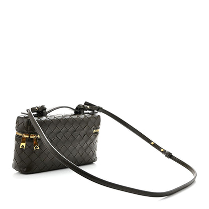 Calfskin Intrecciato Bang Bang Vanity Case Kaki