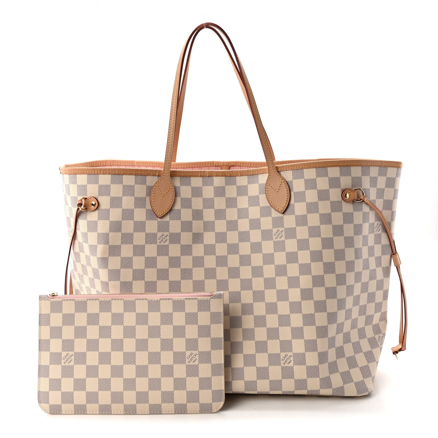 Damier Azur Neo Neverfull GM Rose Ballerine