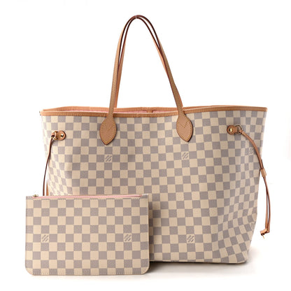 Damier Azur Neo Neverfull GM Rose Ballerine