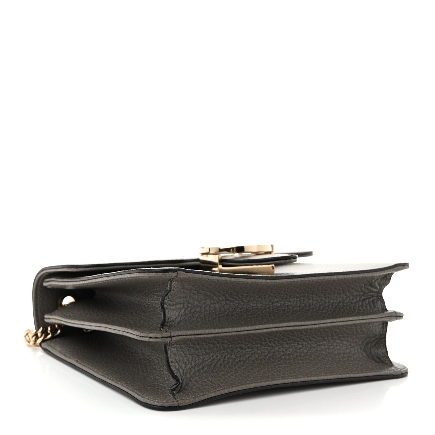 Dollar Calfskin Small Interlocking G Shoulder Bag Loess