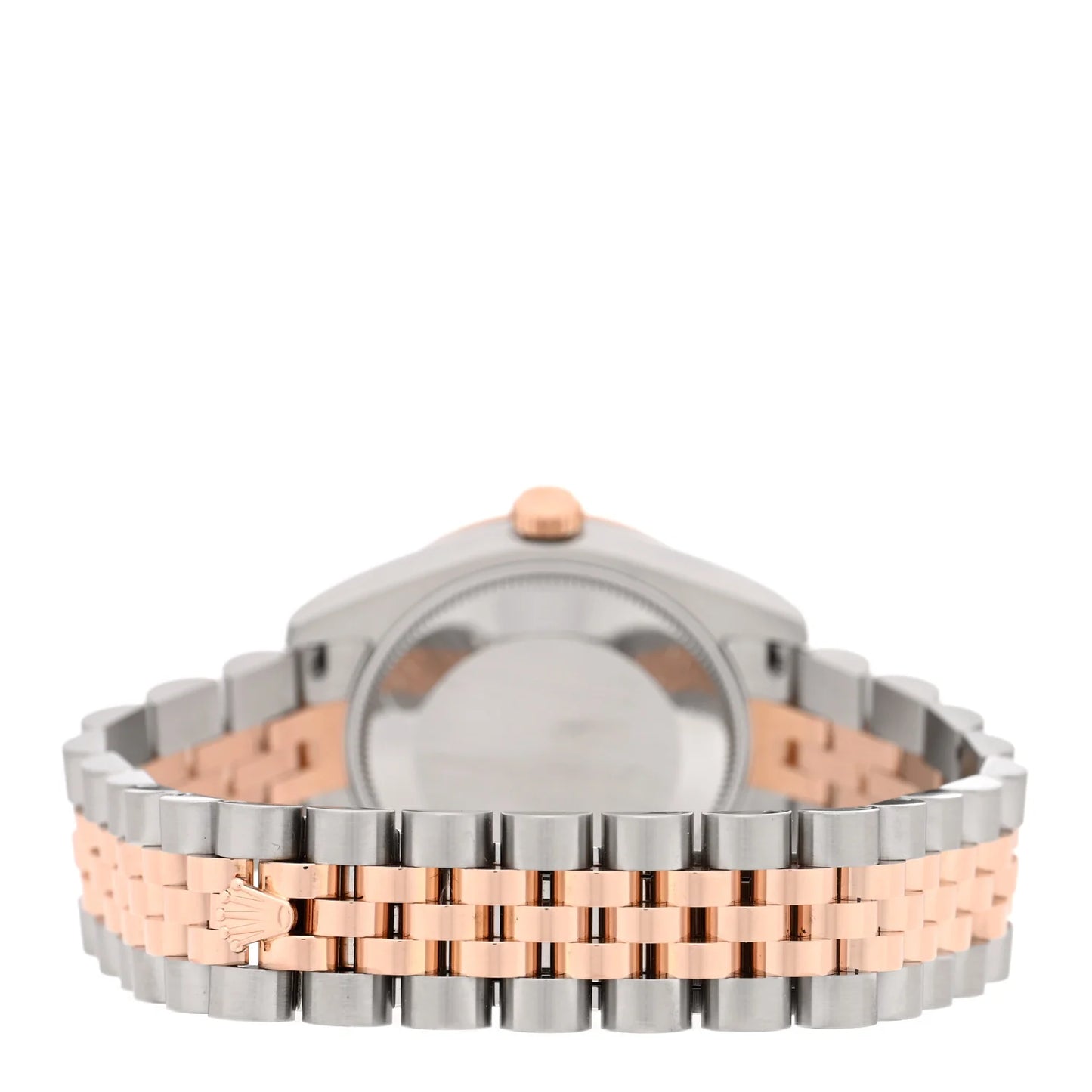 Rolex Stainless Steel 18K Everose Gold Diamond 31mm Oyster Perpetual Datejust Watch Chocolate Roman 178341
