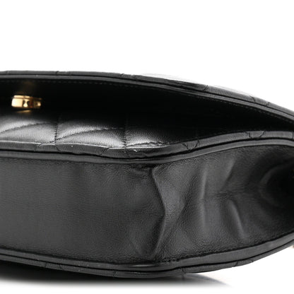 Lambskin Quilted Wallet On Chain WOC Black