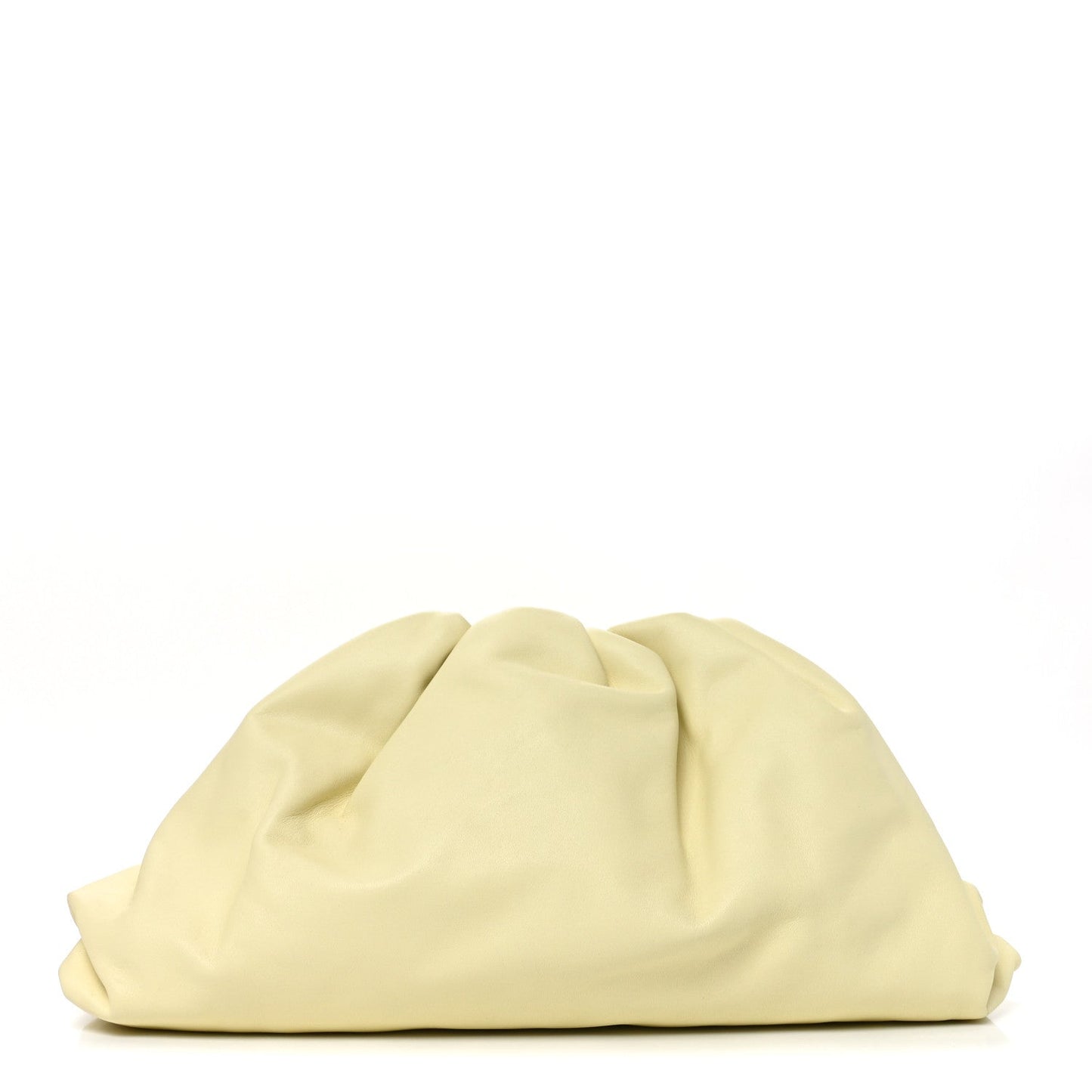 Smooth Butter Calf The Pouch Oversized Clutch Ice Cream