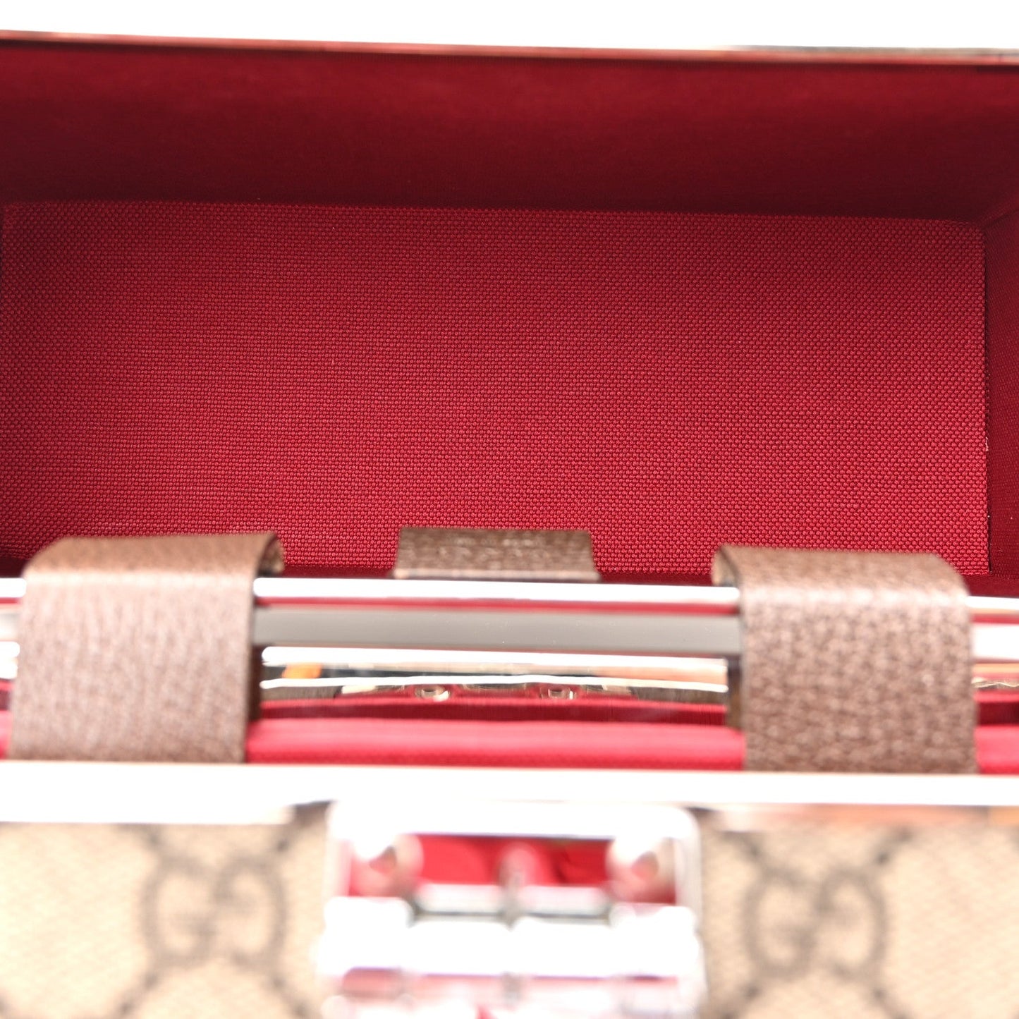GG Supreme Monogram Globe-Trotter Beauty Case Brown
