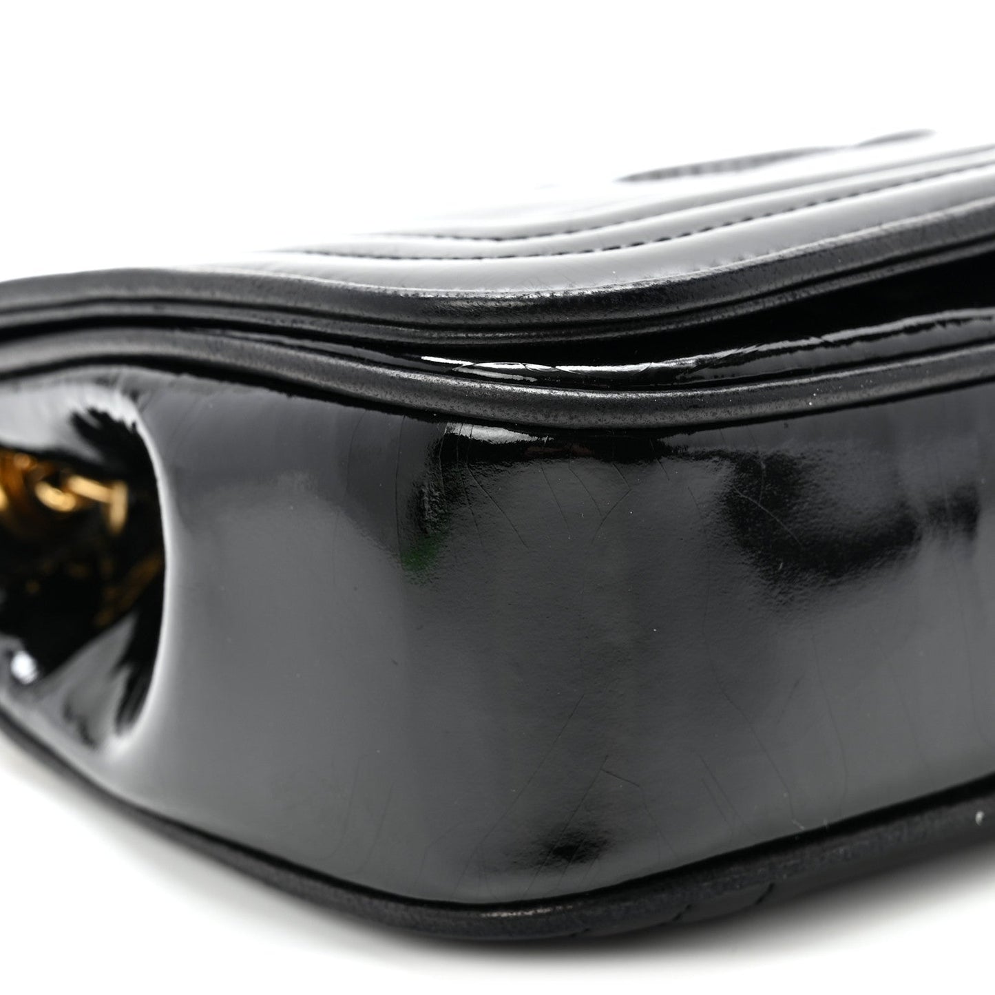 Patent Mini Flap Black