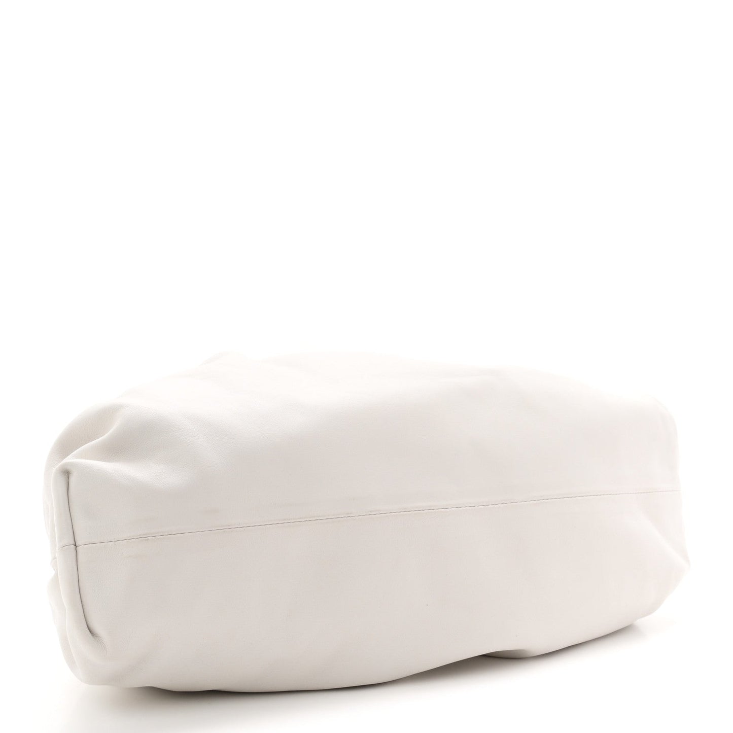 Smooth Butter Calf The Pouch Oversized Clutch Chalk