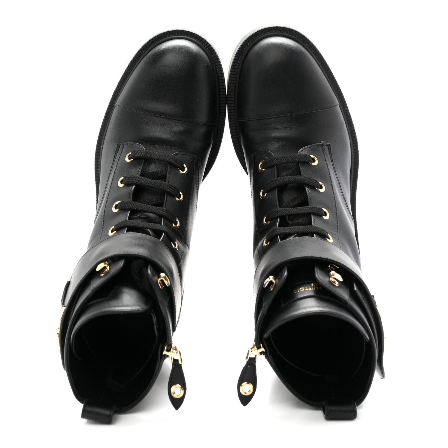 Calfskin Ranger Boots 40 Black