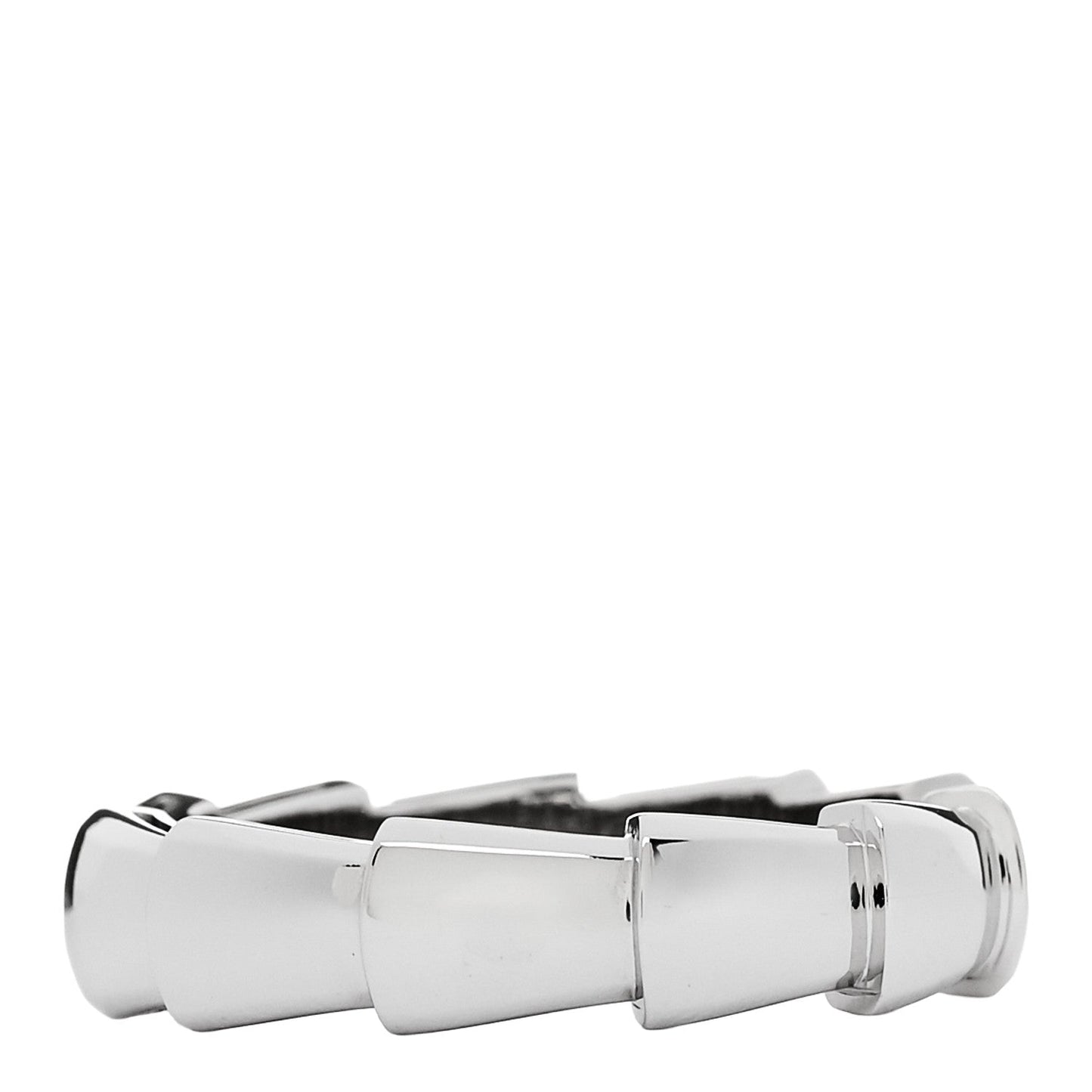 18K White Gold Serpenti Viper Thick Wedding Band Ring  56 7.5