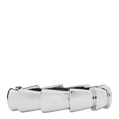 18K White Gold Serpenti Viper Thick Wedding Band Ring  56 7.5