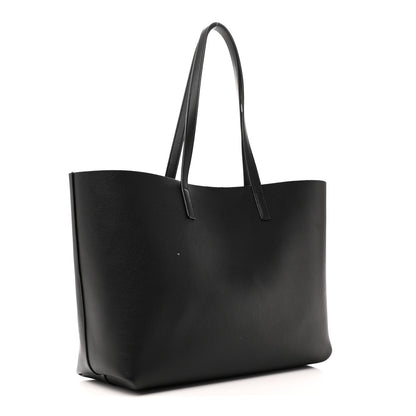 Calfskin Large Shopping Tote Black