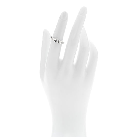 Sterling Silver Narrow 1837 Band Ring 49 5