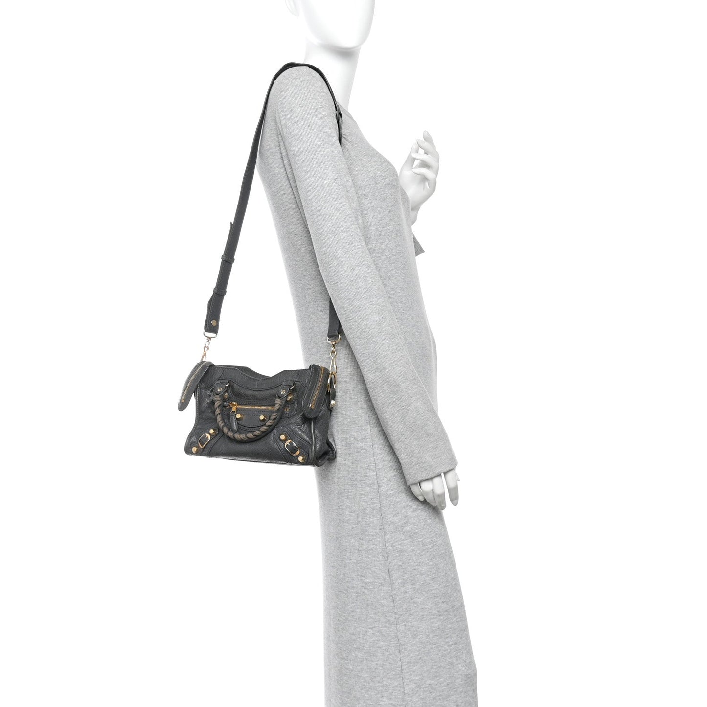 Agneau Giant 12 Gold Hardware Mini City Gris Tarmac