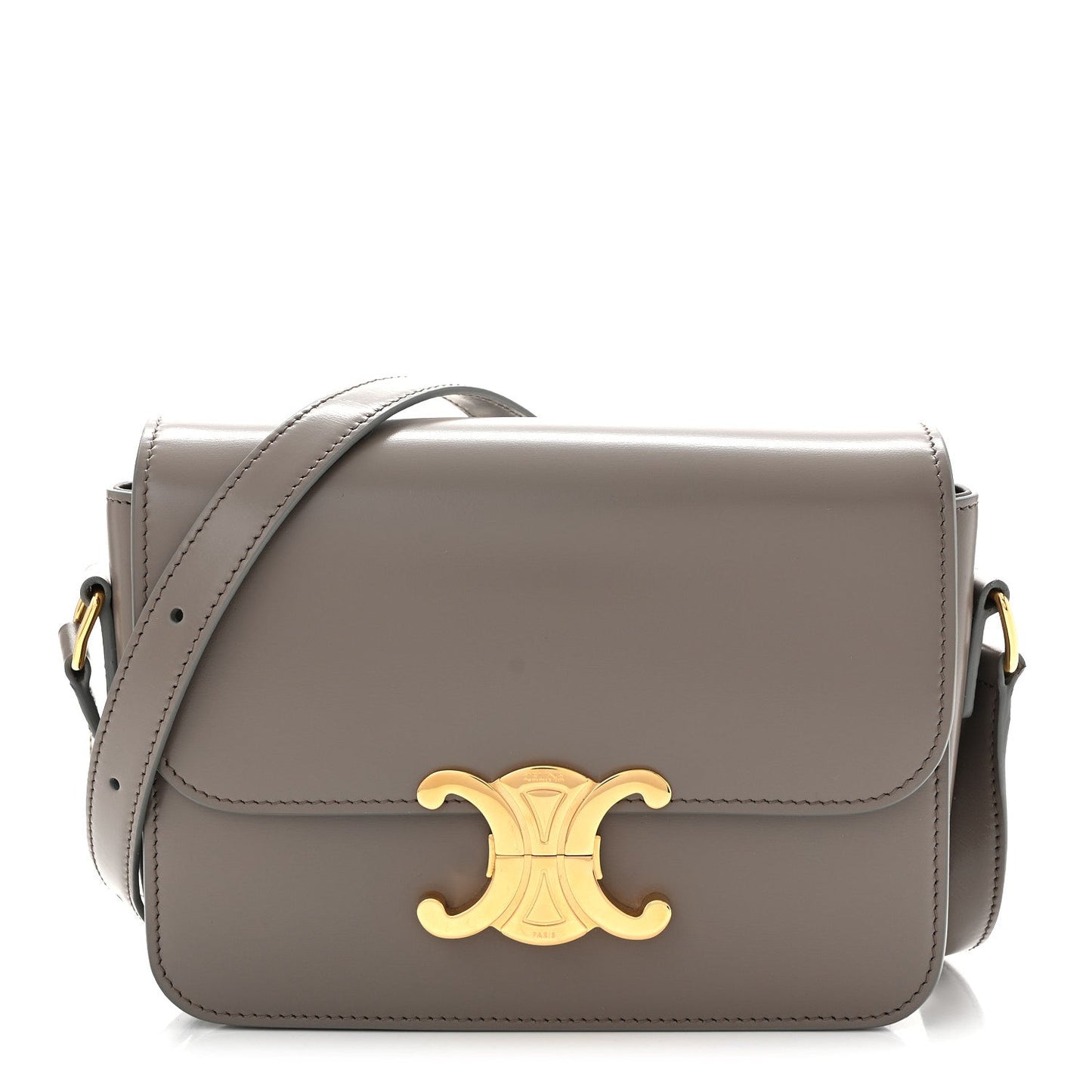 Shiny Calfskin Teen Triomphe Pebble