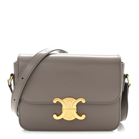 Shiny Calfskin Teen Triomphe Pebble