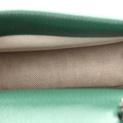Dollar Calfskin Crystal Mini Dionysus Top Handle Bag Emerald